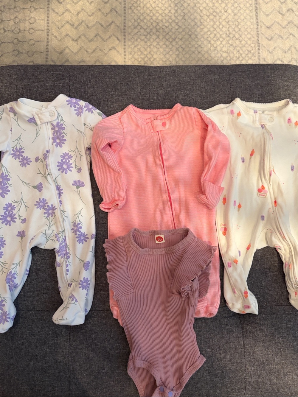 0-3 months onesies